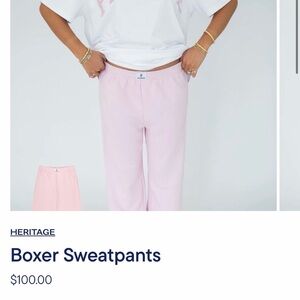 Heritage Pink Boxer Sweatpants